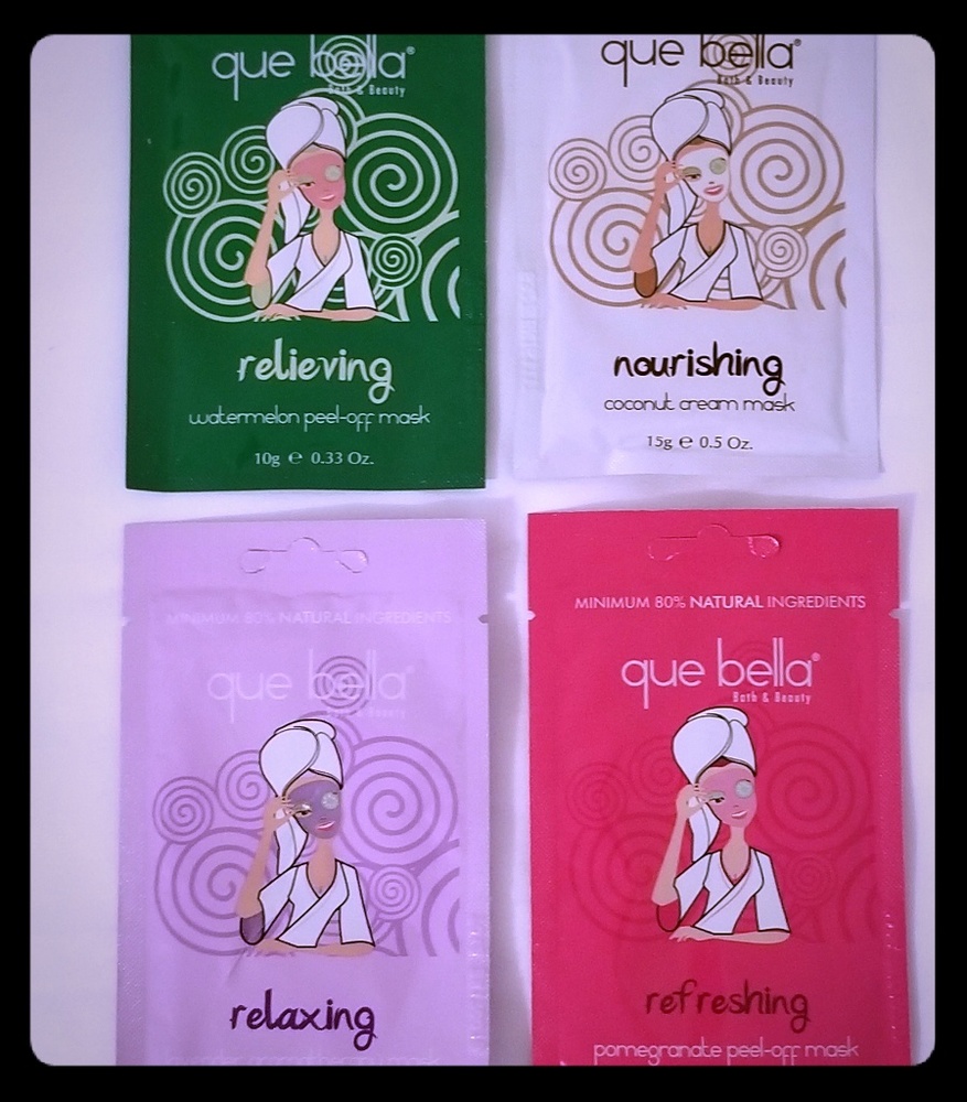NWOT Que Bella Beauty Set of 4 Face Masks
